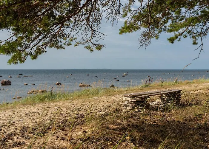 Saunaga Puhkemaja Spithamis, 250 Meetrit Merest! Holiday home *